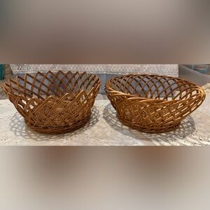 Vintage Woven Basket Set